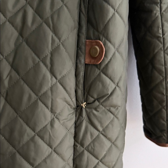 Lauren Ralph Lauren Quilted Green Utility Jacket - Picture 9 of 16